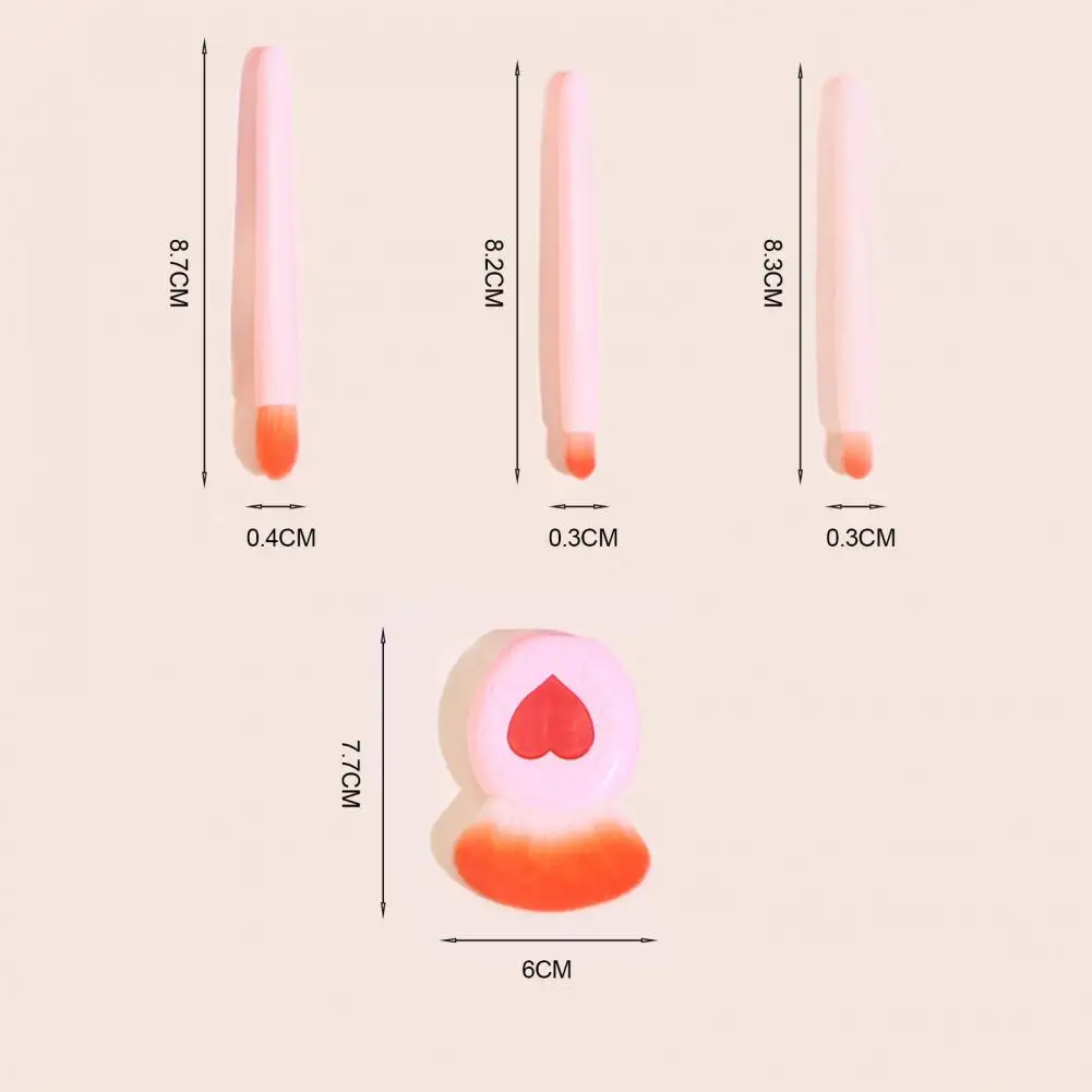 메이크업 아티스트용 휴대용 메이크업 브러쉬 세트, 거울 포함, 강력한 파우더 그립, 경량 메이크업 브러쉬