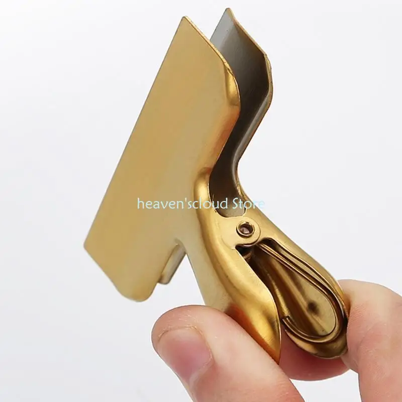 y88b 8pieces من الفولاذ المقاوم للصدأ مقطع مقطع مقطع مفصلي مقطع الورق مشابك كيس الطعام مقطع للداخ