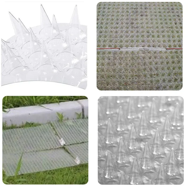 Garden Cat Scat Mats Cats Net Anti-Cat Dogs Bird Repellent Mat Prickle Strips Keep Away Safe Plastic Spike Thorn