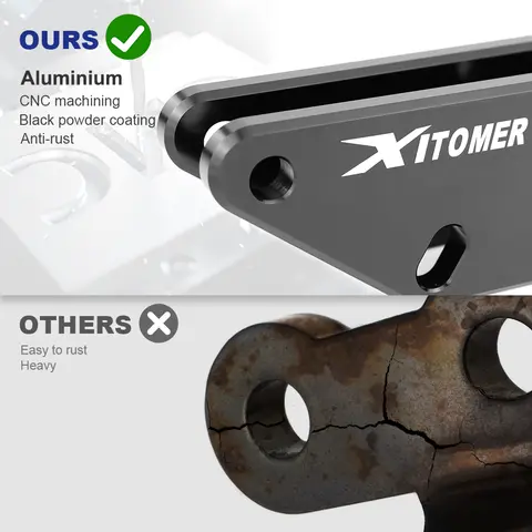 För Kawasaki Vulcan 900 VN900 2008-2024 Vulcan 2000 VN2000 2008-2009 Motorcykel Passagerarfotpinneförlängare Fotstödskit 6 best sales Vulcan Kawasaki - №5