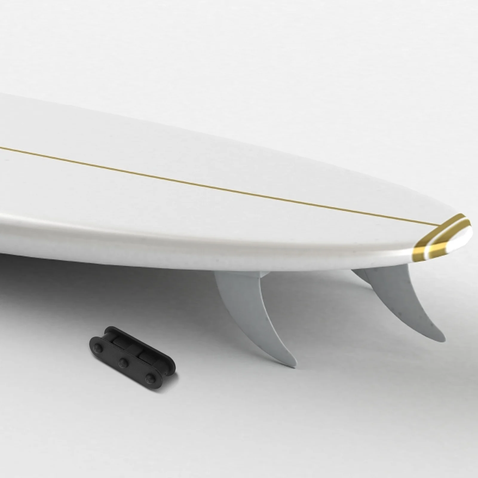 

1pc Sup Paddle Board Insert 3-Hole Slot Pvc Universal Fit For Kayak Boat Water Sports Stability Quick Release Fin Adapter