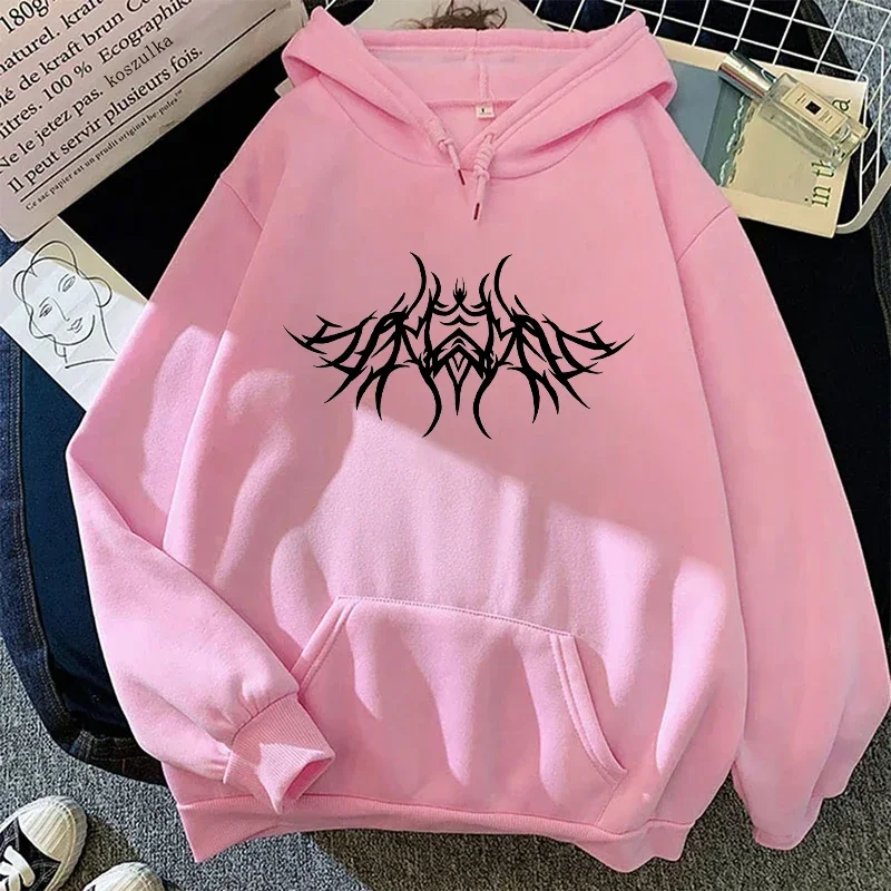 2025 nova chegada moletom feminino estilo y2k com capuz manga longa pulôver meninas urbano casual moda solta hoodies streetwear