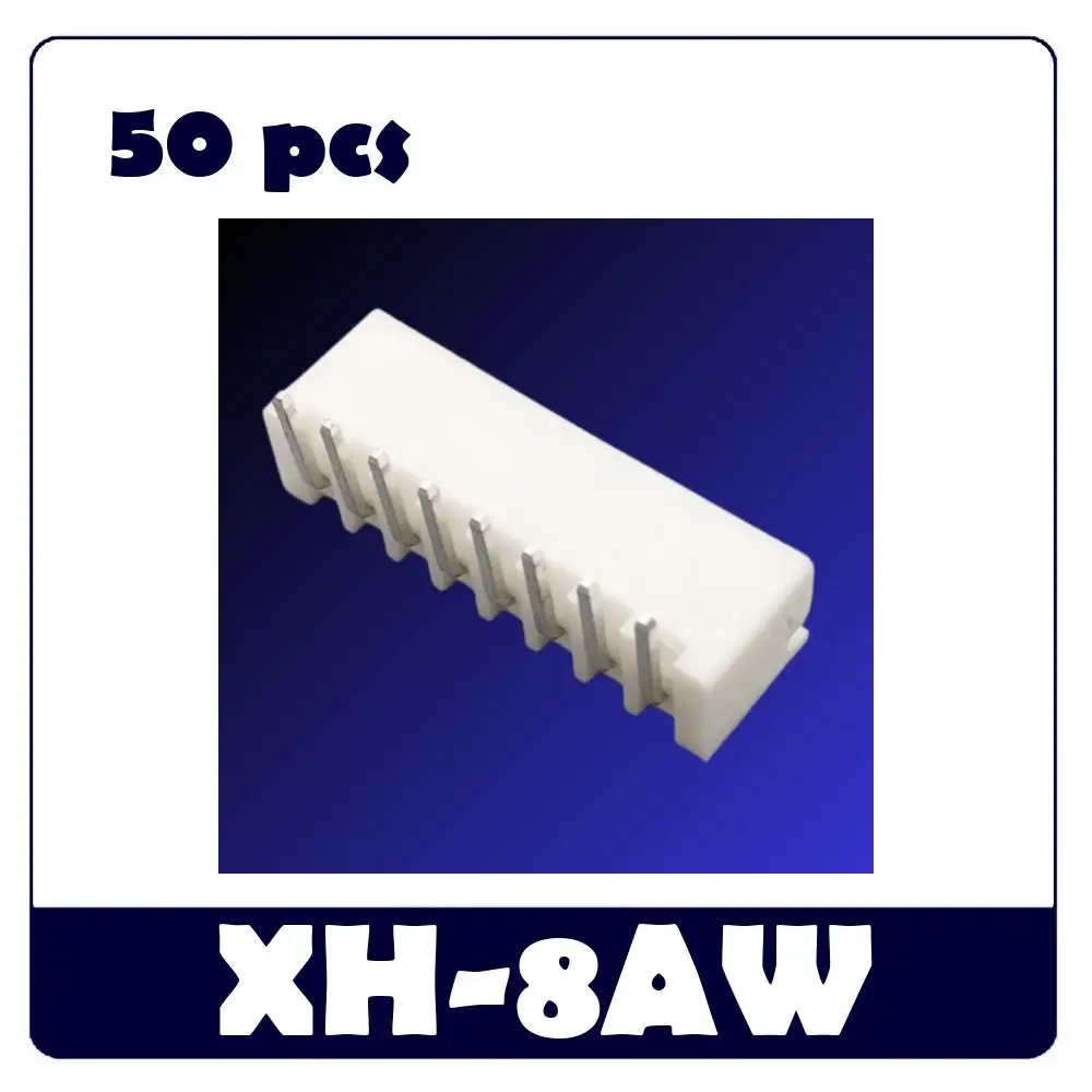 50pcs XH2.54mm 8P/9P/10P Pin Header Plastic Shell Male Plug Female Socket Wire Connector PCB Terminal XH-8A XH-8Y XH-8AW XH-T