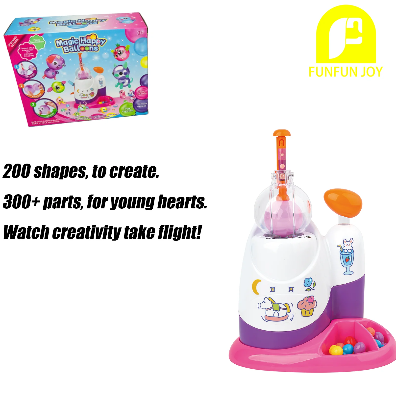 Oonies DIY надувной игрушечный набор, креативная машина для накачивания воздушных шаров ручной работы для детей, забавное антистрессовое ремесло для мальчиков и девочек Oonies DIY надувной игрушечный набор, креативная машина для накачивания воздушных шаров ручной работы для детей, забавное антистрессовое ремесло для мальчиков и девочек