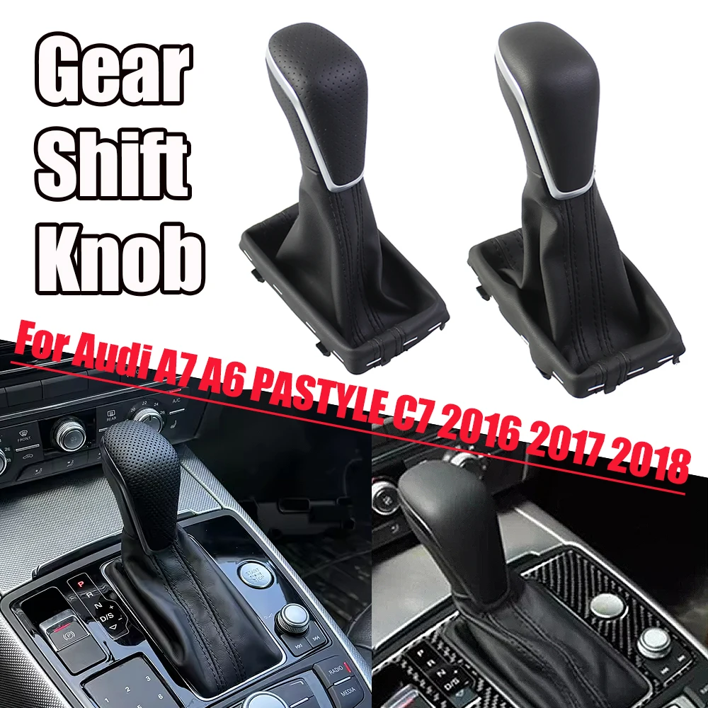 Car Interior Upgrade Gear Shift Knob Dust Cover Meticulously Crafted Tactile For Audi A7 A6 PASTYLE C7 2016-2018