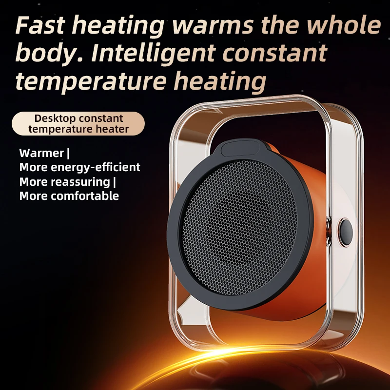 Mini aquecedor elétrico de 1200w, ventilador de ar quente de mesa/parede, ventilador de aquecimento pequeno, proteção contra superaquecimento, fogão de aquecimento de baixo ruído