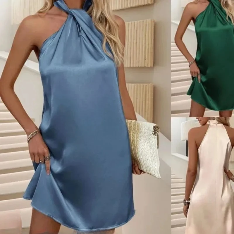 Linnenmateriaal Andere materialen 00% Geschikt voor alle nieuwe zomersatijnen ter casual damesversiejurk