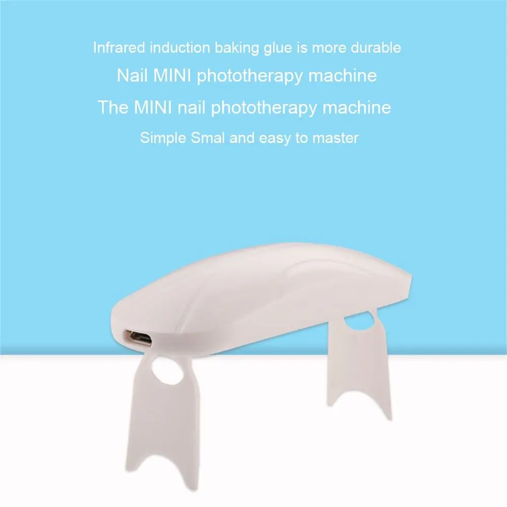 Nuovo asciuga unghie tascabile pieghevole Lampada per fototerapia durevole di dimensioni mini 2 velocità Luci a LED UV portatili