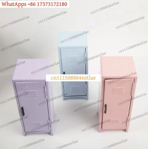 k3 Mini Iron Storage Box with Lock – Desktop Cosmetic Organizer & Small Safe, Cute Dorm Room Gift for Girls