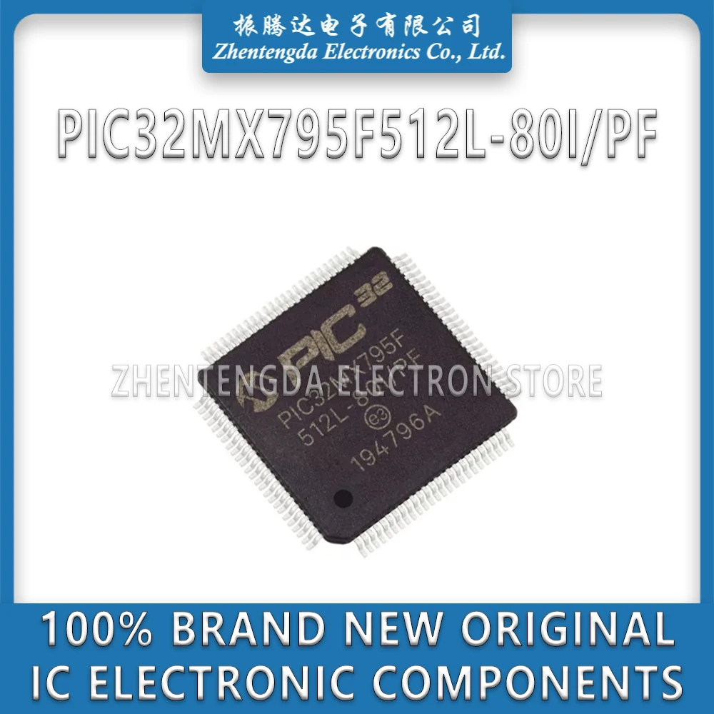 PIC32MX795F512L-80I/PF PIC32MX795F512L PIC32MX795F512 PIC32MX795F PIC32MX795 PIC32MX IC MCU Chip TQFP-100