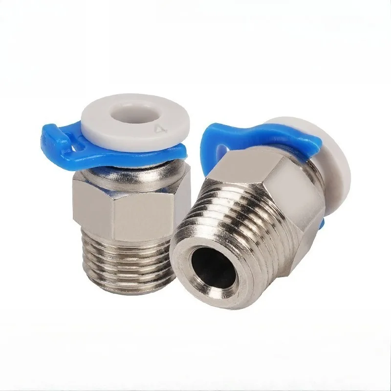 

V6 Hotend Pneumatic Quick Connector JP4-01 M10 Thread Straight Piercing Fitting Stable Pipe Joint for 3D Printer Accessories