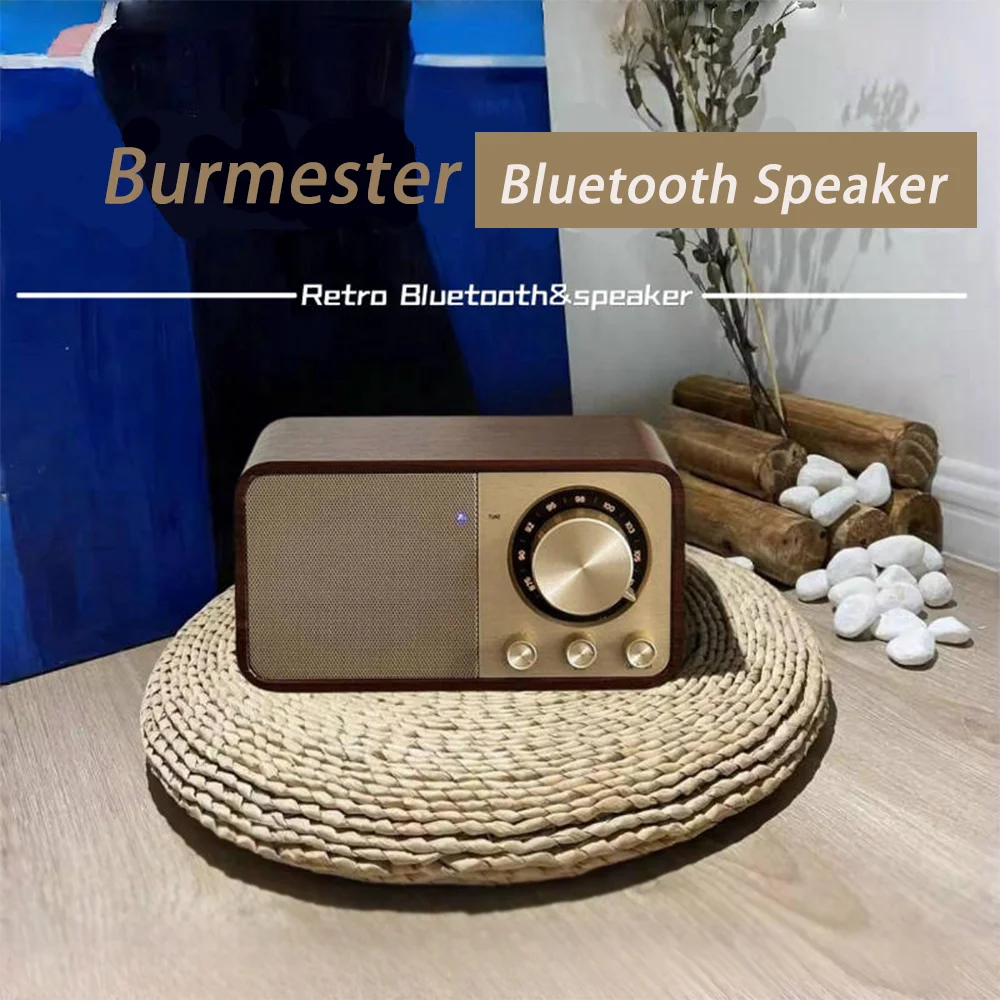

Berlin Sound Retro Walnut Bluetooth Speaker - Wireless Hi-Fi Audio, Powerful Bass, FM Radio | Perfect Gift for Men & Women