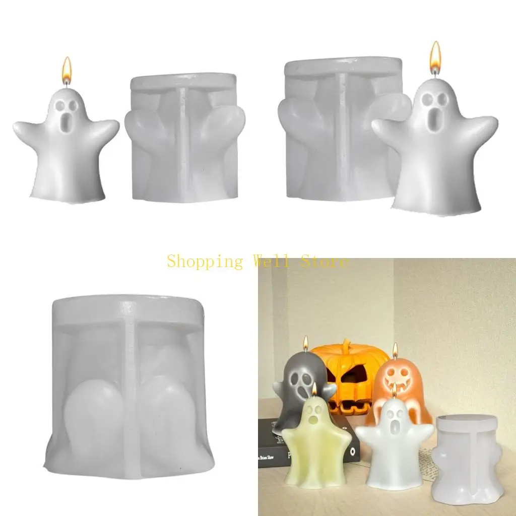 KX4B Halloween Spirits Silicone Khuôn DIY DIY RESIN RESIN FIL