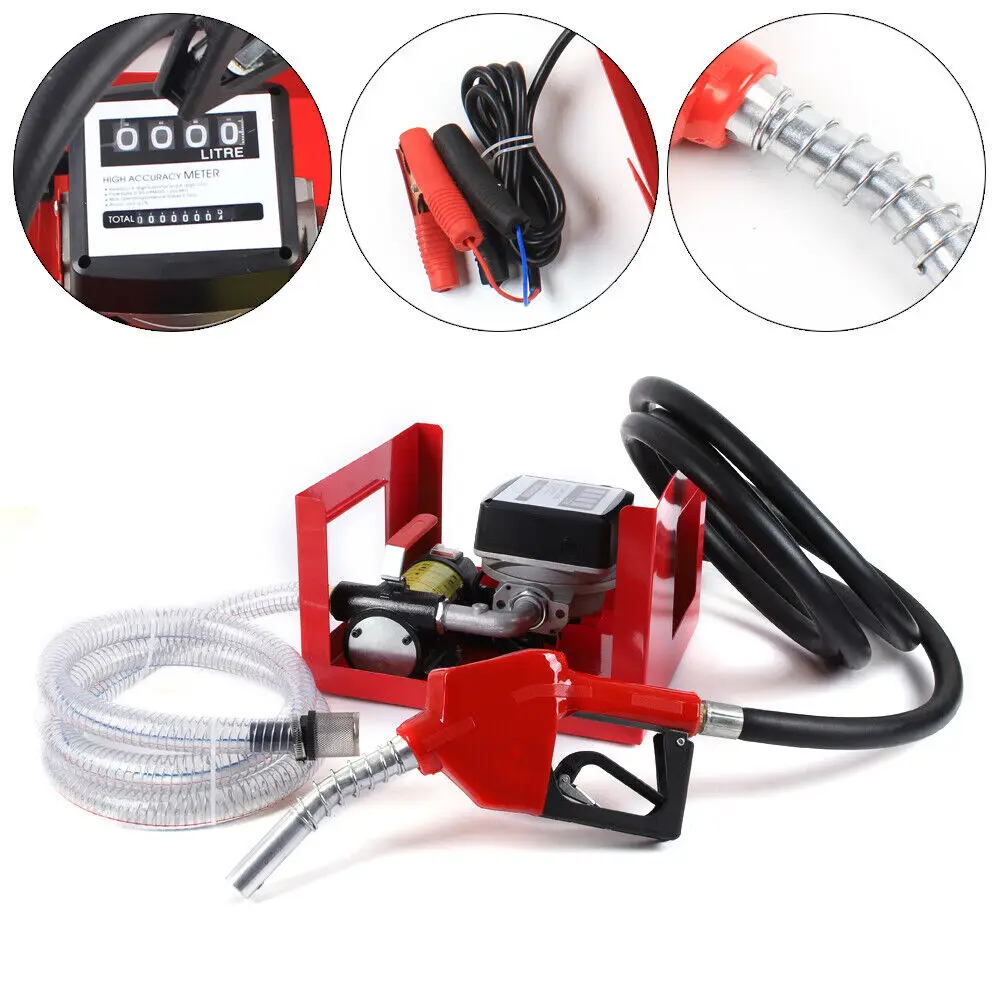 45/50/60L/min Bio Diesel Pump Fuel Oil Pump Self-priming Fuel Gun With Automatic Counter Pump