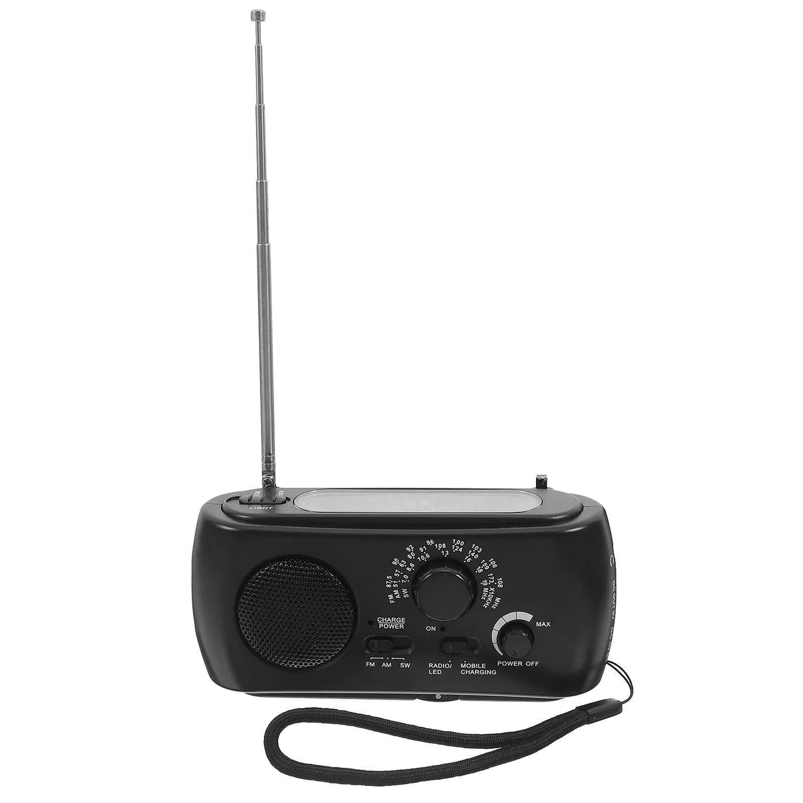 

Solar Hand Crank Portable Emergency Radio Weather Radio for Camping Hiking Outdoor Survival Multi-Band Hand Generator