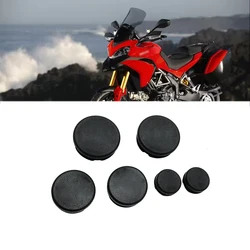 6PCS Motorcycle Frame Hole Cover Caps Plug Decorative Frame Cap Set Fit For Ducati Multistrada 1200/S MTS1200 2010-2020 2019