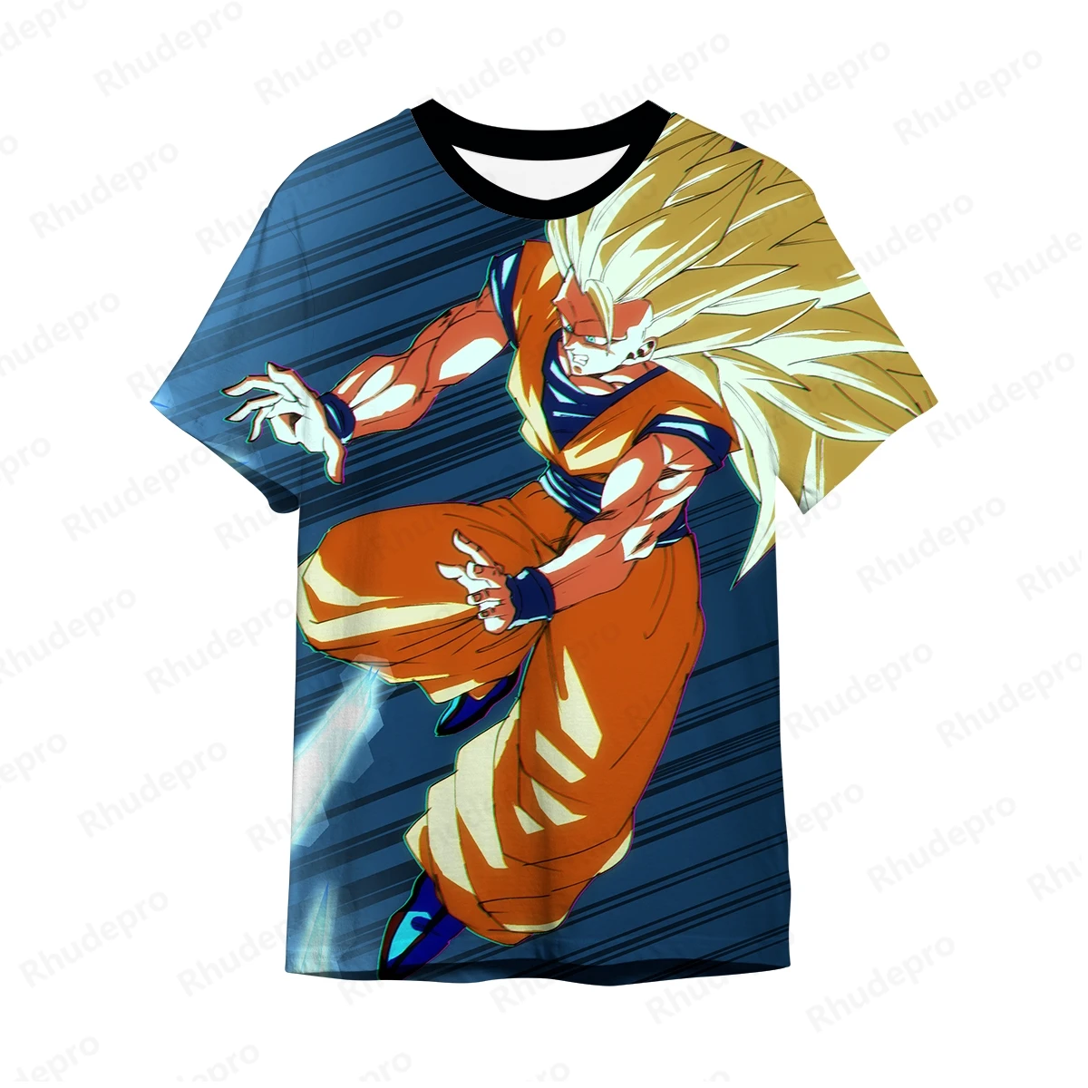 Japanese Anime Shirt Men Fashion Men's Goku Anime Streetwear Trend Super Saiya Vegeta Oversized Hip Hop Y2k Children's T-shirts