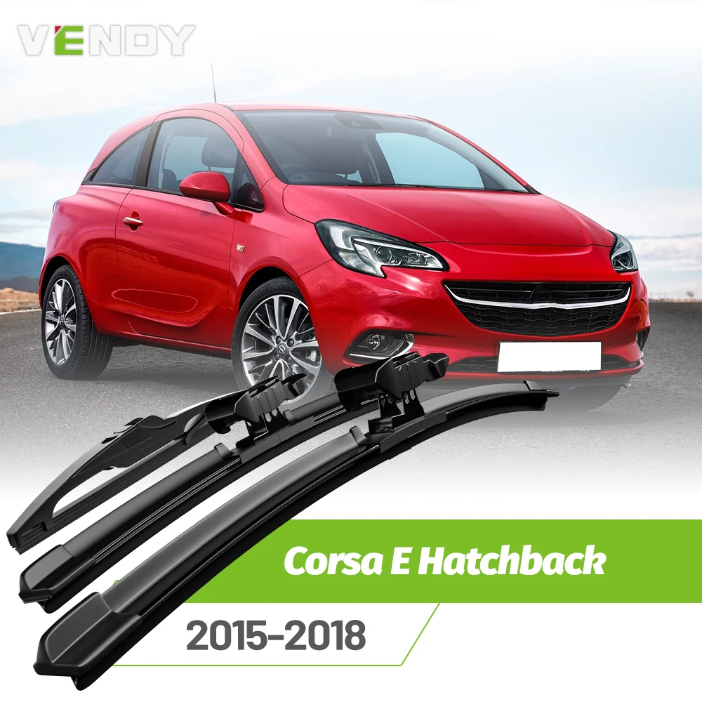 

Front & Rear Wiper Blades Set For Opel Corsa E Hatchback 2015-2018 Windshield Windscreen Window Rain Brushes 26"+15"+12"