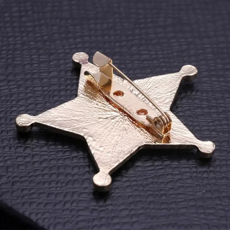 39bd 5 포인트 스타 옷깃 핀 브로치 스타 스웨터 핀 여성 휴가 선물