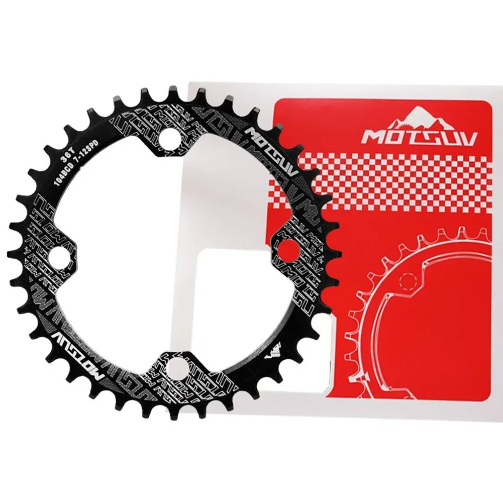 Universal Chainring 104BCD Round 32T 34T 36T 38T Tooth Narrow Wide Ultralight Tooth Plate MTB Mountain Bike 104 BCD Chainwheel