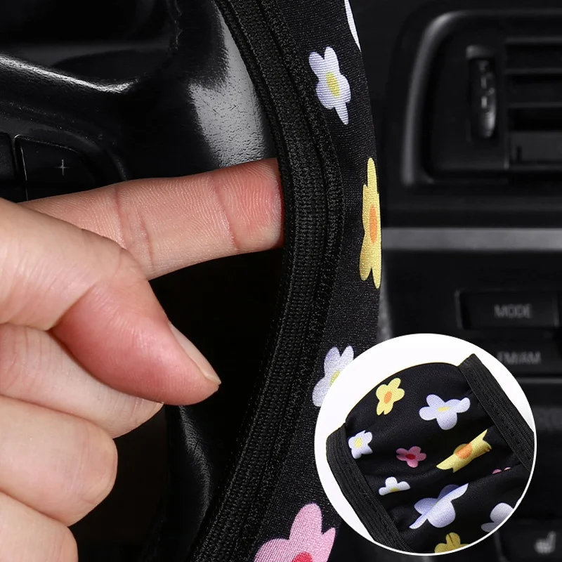 1Pc Car Steering Wheel Cover Breathable Car Auto Elastic Skid Proof Steering-Wheel Covers Car Styling Decoration Car Accessories