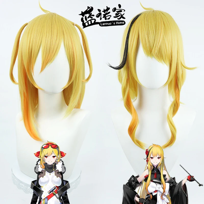 

Virtual YouTube Vtuber Kaela Kovalskia Cosplay Wig Halloween Carnival Party Props Synthetic Hair Heat Resistant Fiber + Wig Cap