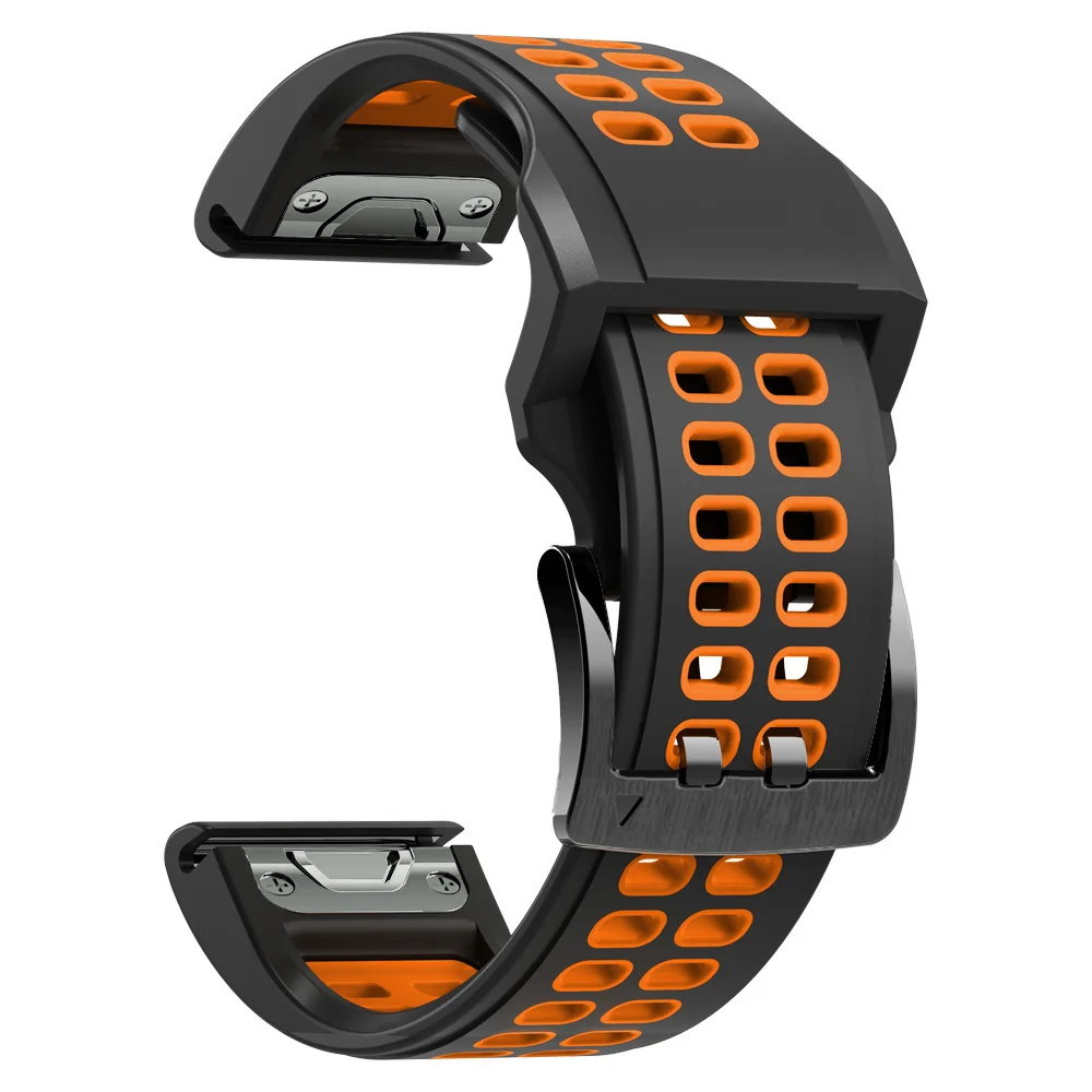 Correa de silicona de ajuste rápido para reloj inteligente, pulsera para Garmin Fenix 6 6X Pro 5 5X Plus 7 7X epix 3 3HR 935 Mk1 22 26mm