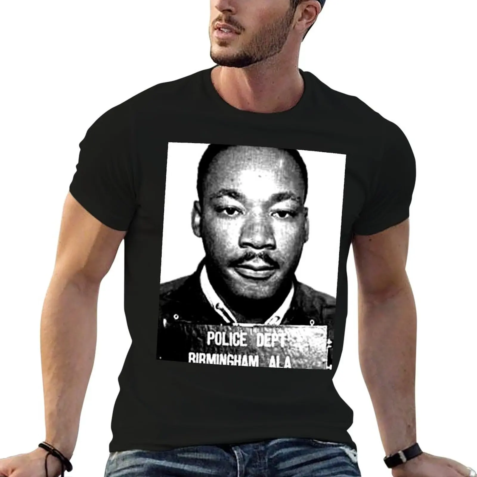 

MLK Birmingham Mugshot T-Shirt man t shirt luxury cotton t shirt pack T-Shirt