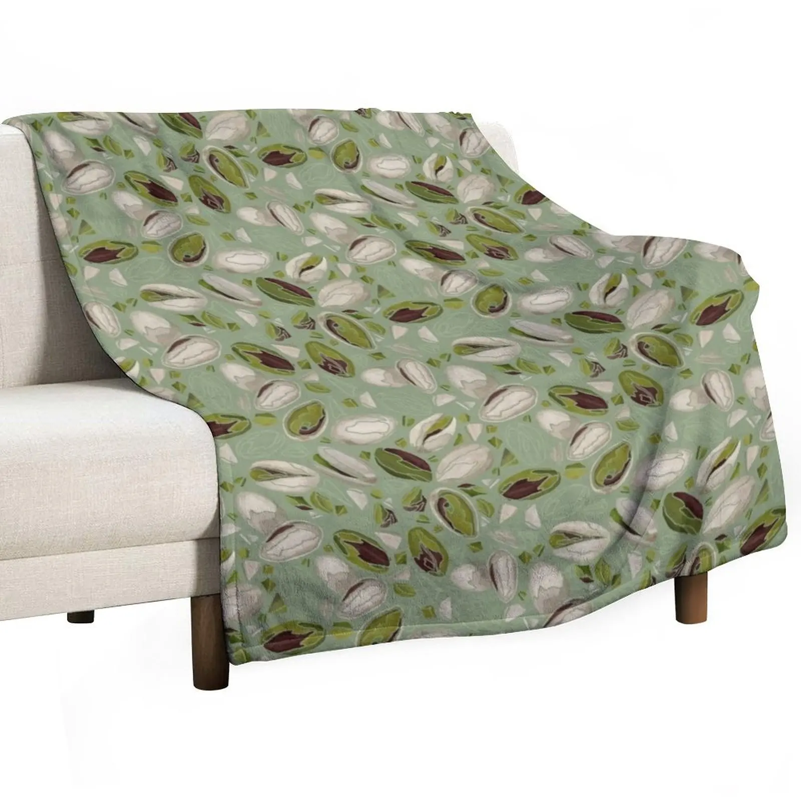 Pistachio pattern Throw Blanket Sofa Throw Warm Designers Blankets