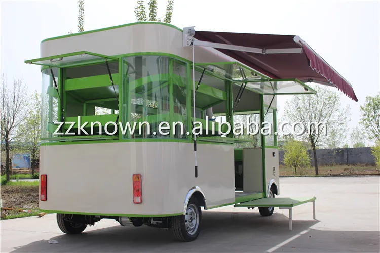 2023 Factory supply aluminum food cart for food and snack mobile food cart with wheels