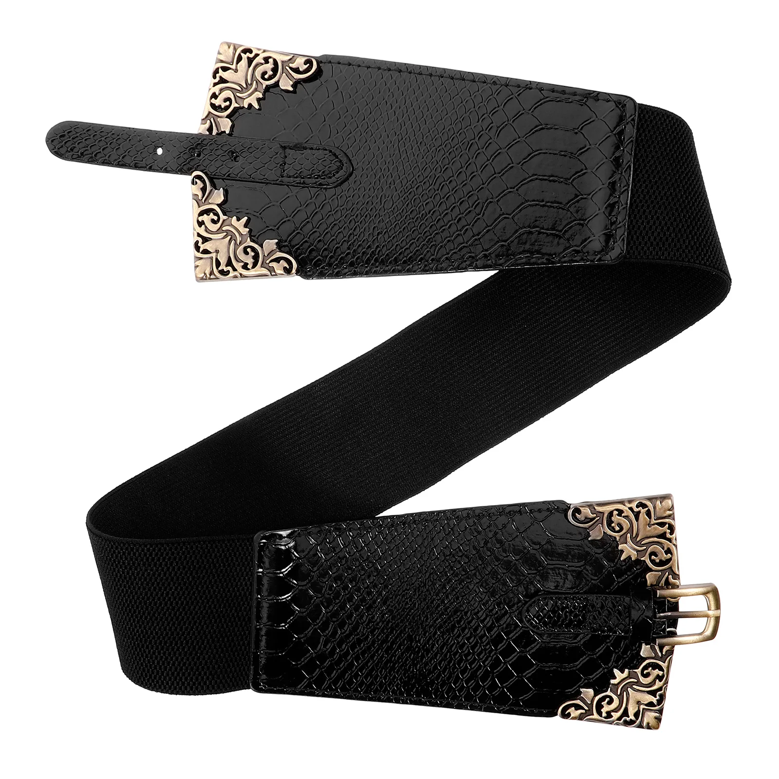 

Palace Style Peacock Pattern Wide Waist Belt Corset for Women Adjustable Accessories Women Dress Waistband Cinch