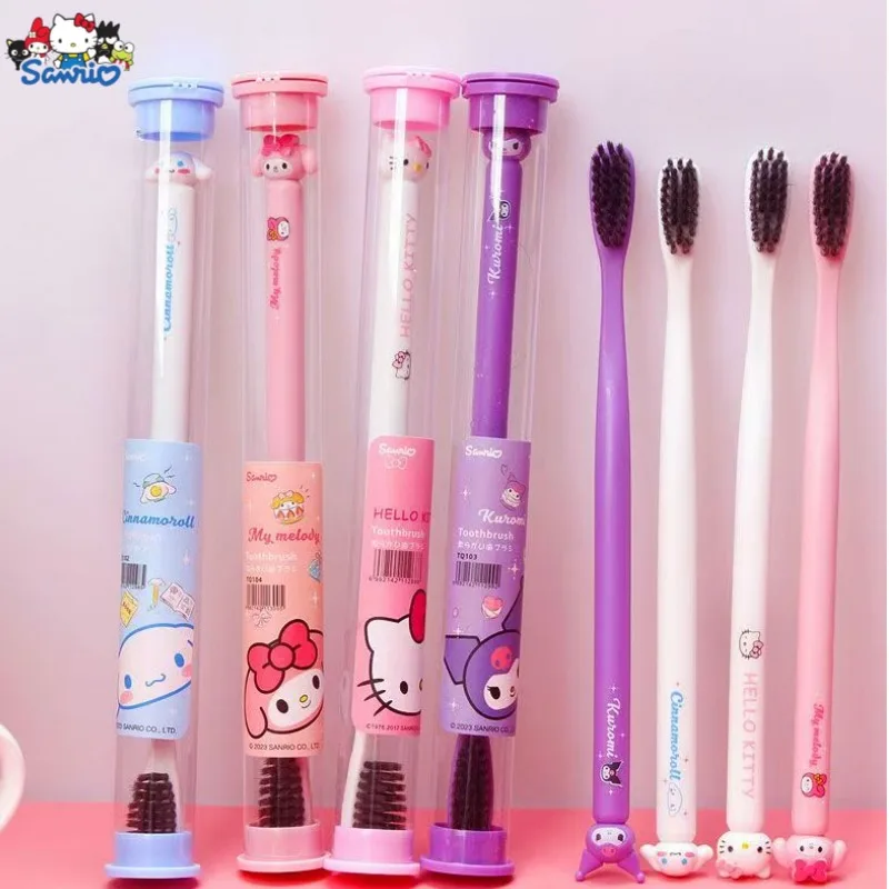 Hello Kitty My melody Kuromi animation peripherals Kawaii cute style home bathroom student dormitory portable washing toothbrush