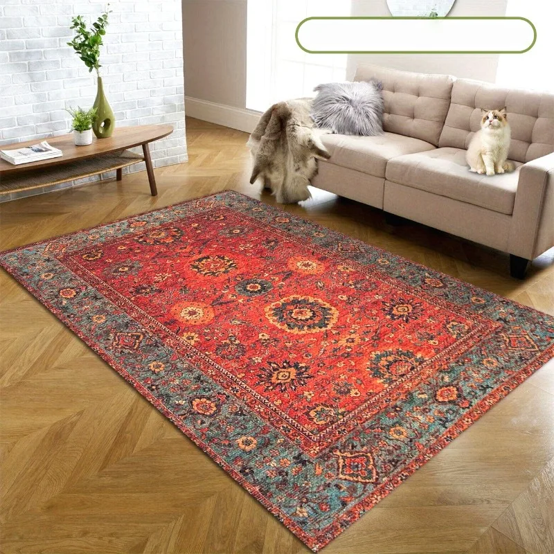 

Bohemian Persian Style Pattern | Modern Home Decor Carpet, Non-Slip, Polyester, for Living Room, Bedroom, Entrance, Outdoor Use