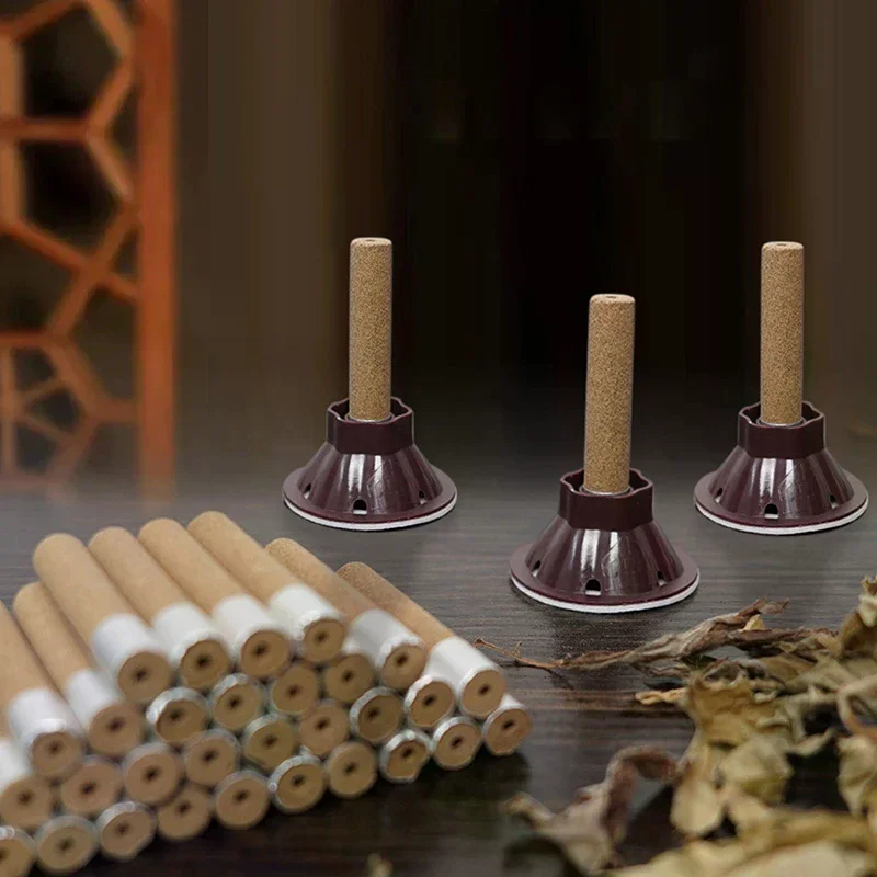 50Pcs Moxibustion Tube Paste Moxa Self-stick Mugwort Candle Therapy Heating Acupunture Meridian Massager Tools Replaceable