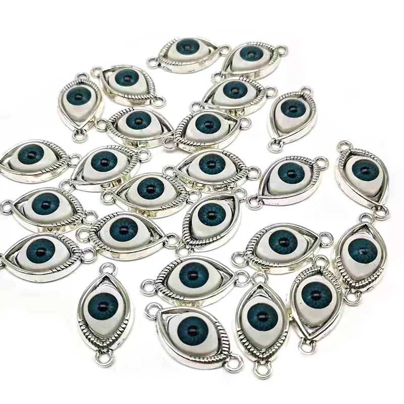 25 Pieces  Alloy  Base  Double   Hanging  Eyes  Can  Be   Handmade  D I Y  Bracelets And  Necklaces  For   Exorcism   Protection