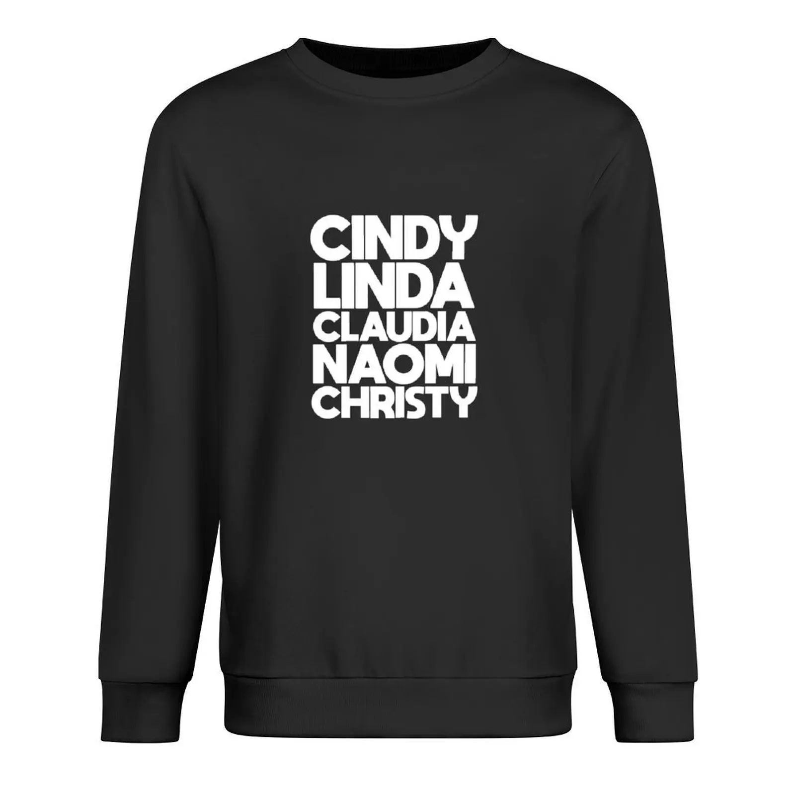 

90s Supermodels - The Big Five (White) Pullover blouse korean style clothes male clothes autumn jacket men hooded sweatshirts