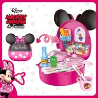 Disney Cartoon Minnie Girl Simulation Kitchenware Play House Toys Children's Educational Toys Mini Kitchen Set Birthday Gift