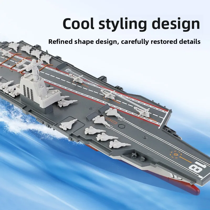 rc boat 2.4g wireless remote control for aircrafted carrier remote control destroyer electric remote control ship water toy