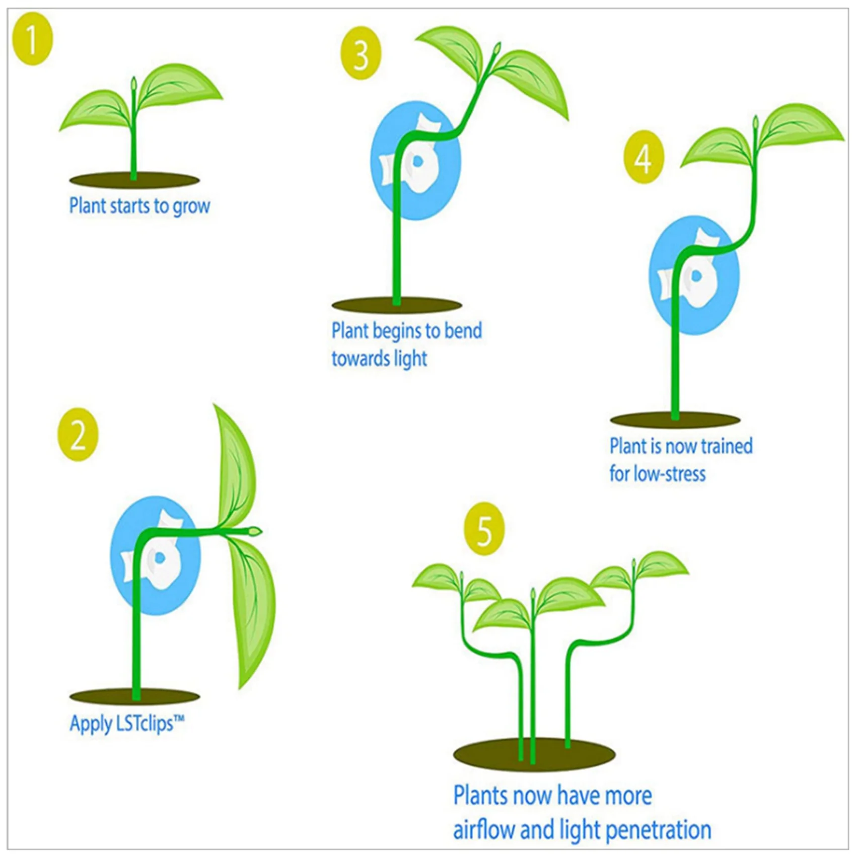 120Pcs 360 Degrees Adjustable Bend Plant Clip Plant Bender For Low Stress Training Plant Training Curved Plant Holder New