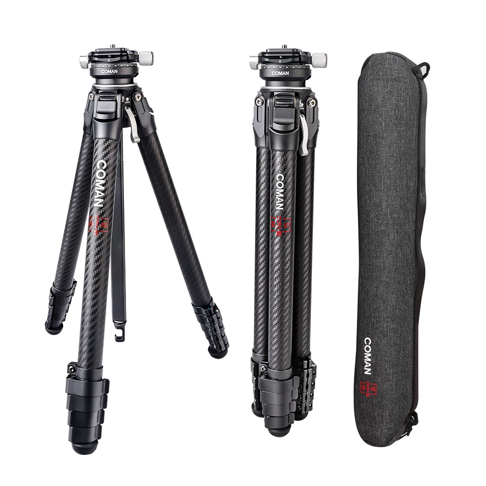 

Coman Professional Tripod Camera Zero Y Carbon Fiber Tripod Lightweight Travel Photography Tripod For Film Making