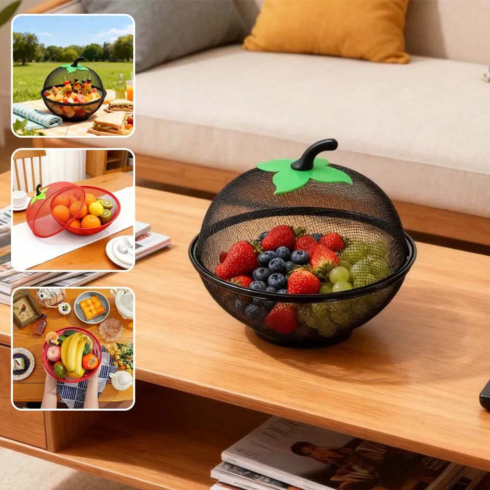 

Iron Apple-shaped Fruit Baskets Multifunctional Kitchen Bowls for Washing Vegetables Fruits Black Red Metal Drain Container 바구니