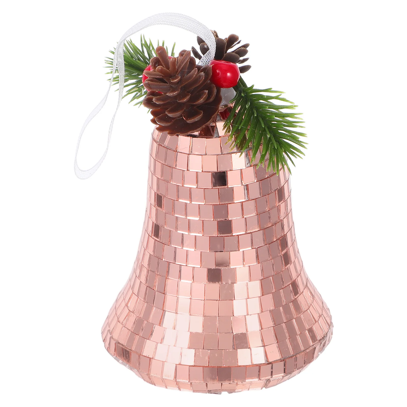 

Vintage Disco Mirror Bell Ornament Reflective Glass Hanging Pendant Christmas Tree Decoration Holiday Party Supplies Indoor