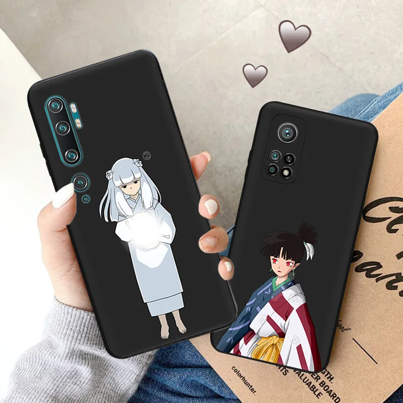 Capa preta para telefone Inuyasha, capa macia, anime, Redmi Note13 Pro 5G Note12 13C Xiaomi 12 Pro 12 Lite 12T 12x 12c