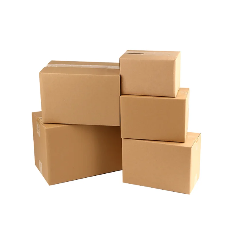 Caixa de papel ondulado marrom, material de escritório, caixa de embalagem de presente, caixa postal Express Shipping Package, 10pcs por lote