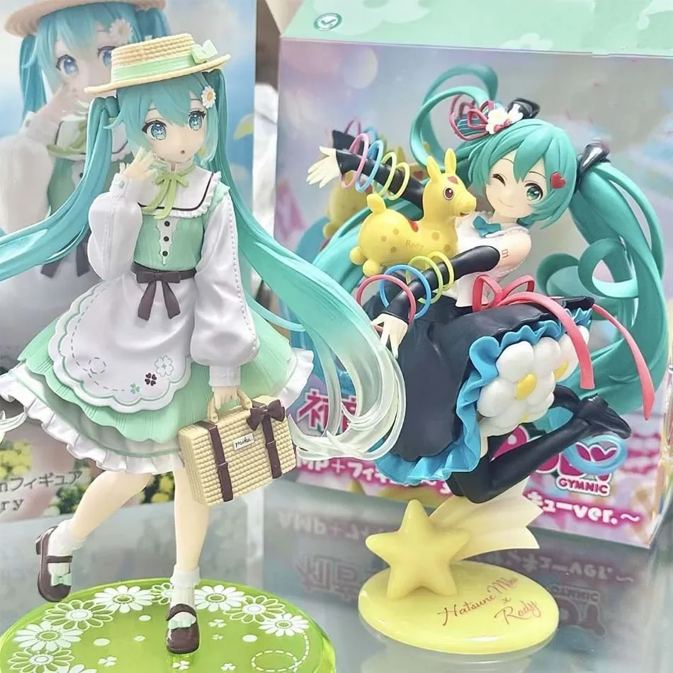 20cm Hatsune Miku Fashion Desktop Cute Handmade Rural Style PVC Movable Doll Model Toys Exquisite Ornamental Gift image 6