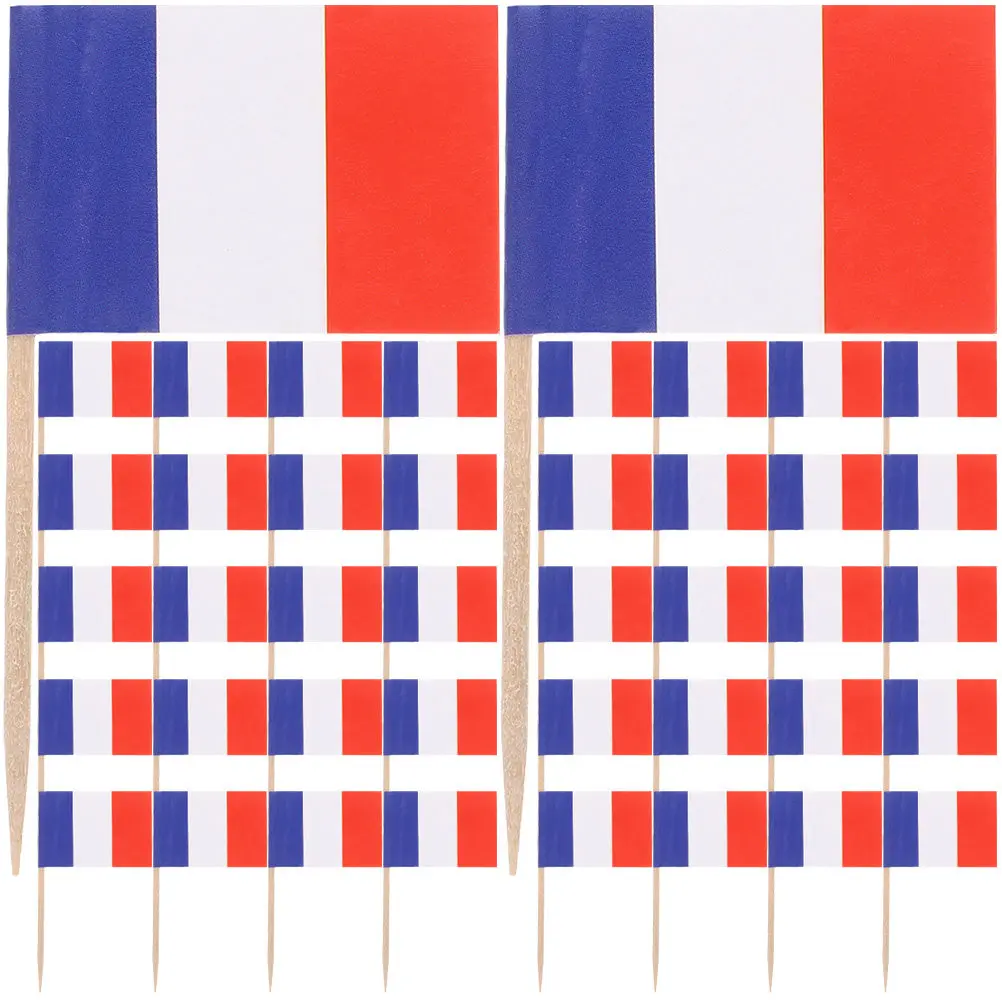 200 шт. Декоративные флажки-шпажки для торта, украшения для десертов, топперы для кексов, флаги стран мира, пики для еды, фруктов, сэндвичей, для вечеринок
