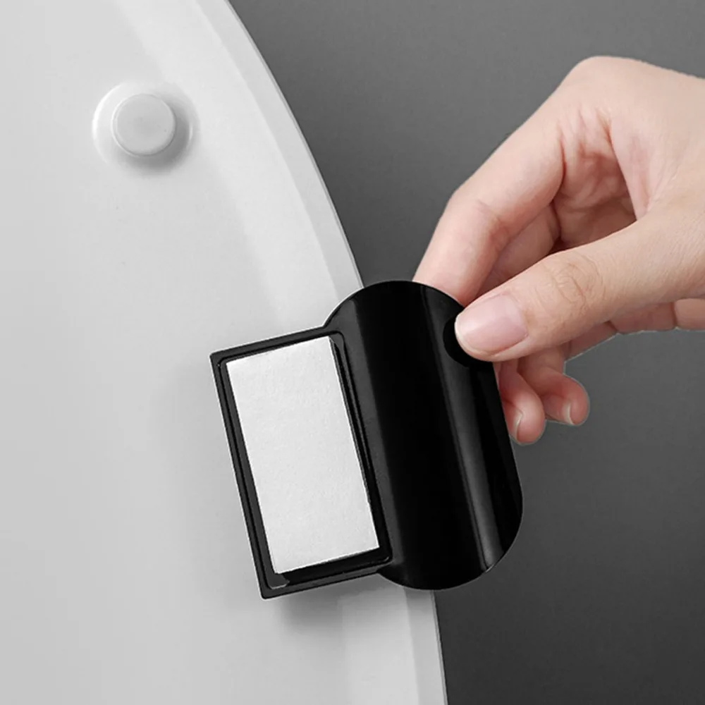4 Pack Practical Self-Adhesive Toilet Cover Lifter PC Material Avoid Touching Toilet Seat Lifter Toilet Lid Lifter Home