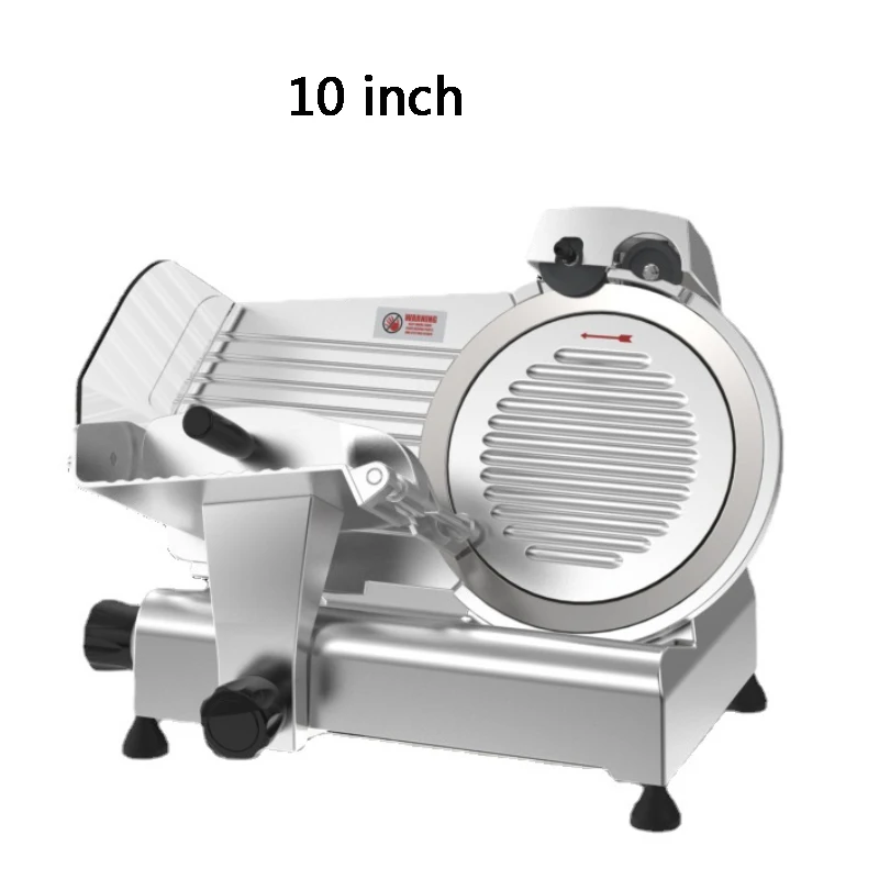 10 Inch Semi-Automatic Meat Slicer Electric Fresh Frozen Lamb Rolls Meat Cutting Machine Knife Set Meat Slicing Grinder Machine