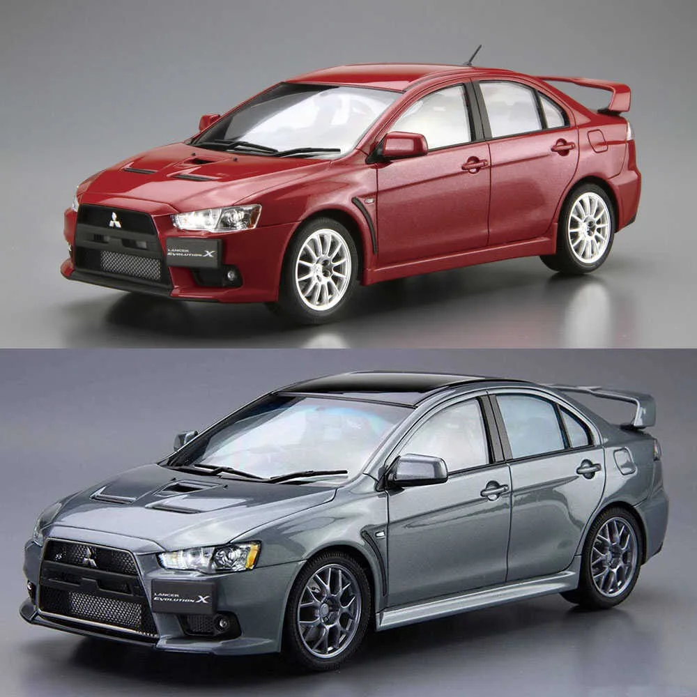 Prefabricated assembly model Aoshima-05795 1/24 CZ4A Lancer Evolution X Final Edition car model kit