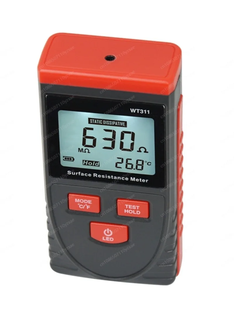 

Wt311 Surface Resistance Test Instrument Anti-Static Detection Instrument Digital Display Impedance Ohmmeter Anti-Static